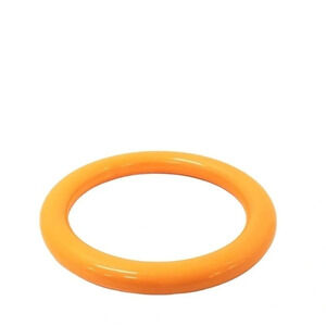 Bakelite Vintage 1940s Butterscotch Yellow Bangle Bracelet SIMICHROME TESTED